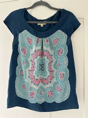 Moulinette Soeurs Deep Blue Blouse
